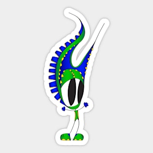 Funny Cartoon Character Sticker